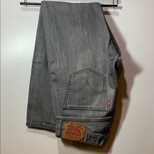 Levi’s 514 Slim Straight Gray Jeans 32x32